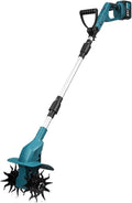 SMTYXS Motoculteurs, 21 V, Bleu/Gris, Scarificateur Électrique, Motoculteur De Jardin, Cultivateur