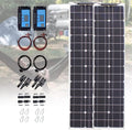 ITOSUI panneau solaire, 400 W, 200 W, 12 V, Gris/Violet, Kit de avec contrôleur de charge (40 A), idéal pour le camping et les véhicules
