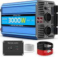 JARXIOKE convertisseur de tension, 12v, 220v, 3000 W, 6000 W, Bleu/Noir