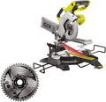 Ryobi Scies d'encadreur, 216 mm, 18 V, 70 x 270 mm, Gris/Blanc, 1 Sac à Poussière, Sans Chargeur ni Batterie - R18MS216-0