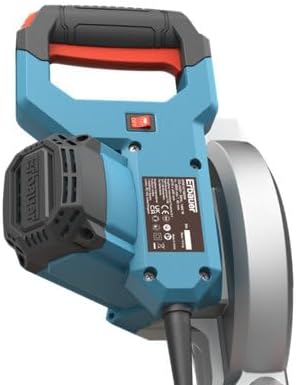 ERBAUER Scies à onglets, 1400 W, 216 mm, Bleu/Gris, Scie à onglet radiale double biseau