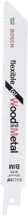 Bosch Lames de scie sabre, 150 mm, Blanc/Gris, accessoires pour scie sabre)