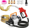 Mxmoonant Pompes à carburant électrique, 230 V, 750 W, 60 L, Gris/Noir, Kit pompe à engrenages diesel