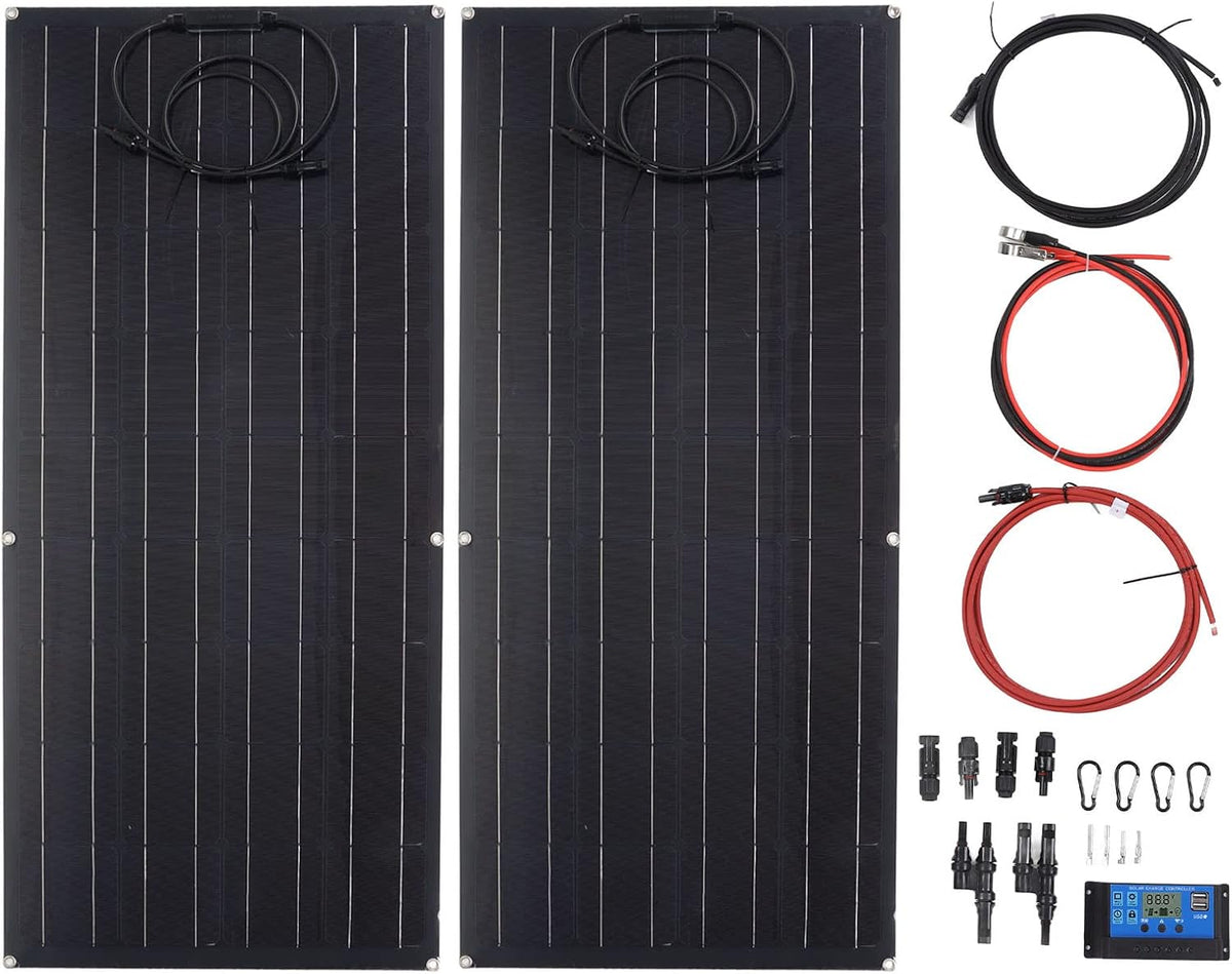 Lylithuif panneau solaire, 90 W, Noir/Bleu