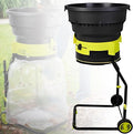 SHENGSHIYU broyeur, 2500 W, 8000tr/Min, Blanc/Gris, à Feuilles, vegetaux Grande Ouverture de Trémie, Taille de Broyage Réglable