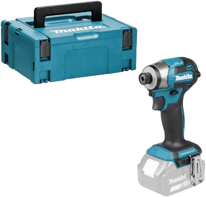 Makita visseuse à choc, 18 V, Bleu/Blanc, s 180Nm (Solo) en Makpac - DTD173ZJ