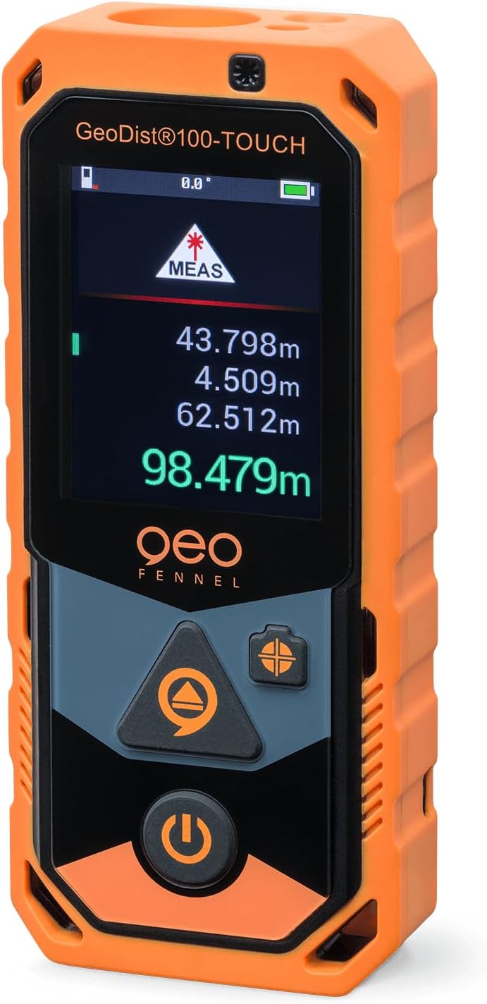 Geo Fennel Télémètres laser, Noir/Orange, Télémètre laser GeoDist 100-TOUCH