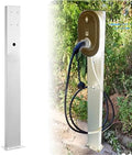 Borne Accessoires de station de charge, Vert/Blanc, de recharge murale pour véhicules électriques, support de recharge extérieur
