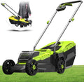 Tondeuse tondeuse à gazon, 1600 W., 40 V., 96 dB., 4,0 Ah, 32 cm, acier, fer., vert., à gazon sans fil 1600 W avec 2 batteries