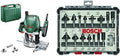 Bosch Home and Garden Défonceuses, 8 mm, Vert, Argent, Défonceuse Bosch - POF 1400 ACE (Livrée avec set d'accessoires