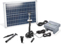 Esotec batterie, 6 Ah., 12,8 V., 700 l, 25 W, Bleu/Gris, Kit de pompe solaire de bassin 25/ ED, pompe avec filtre