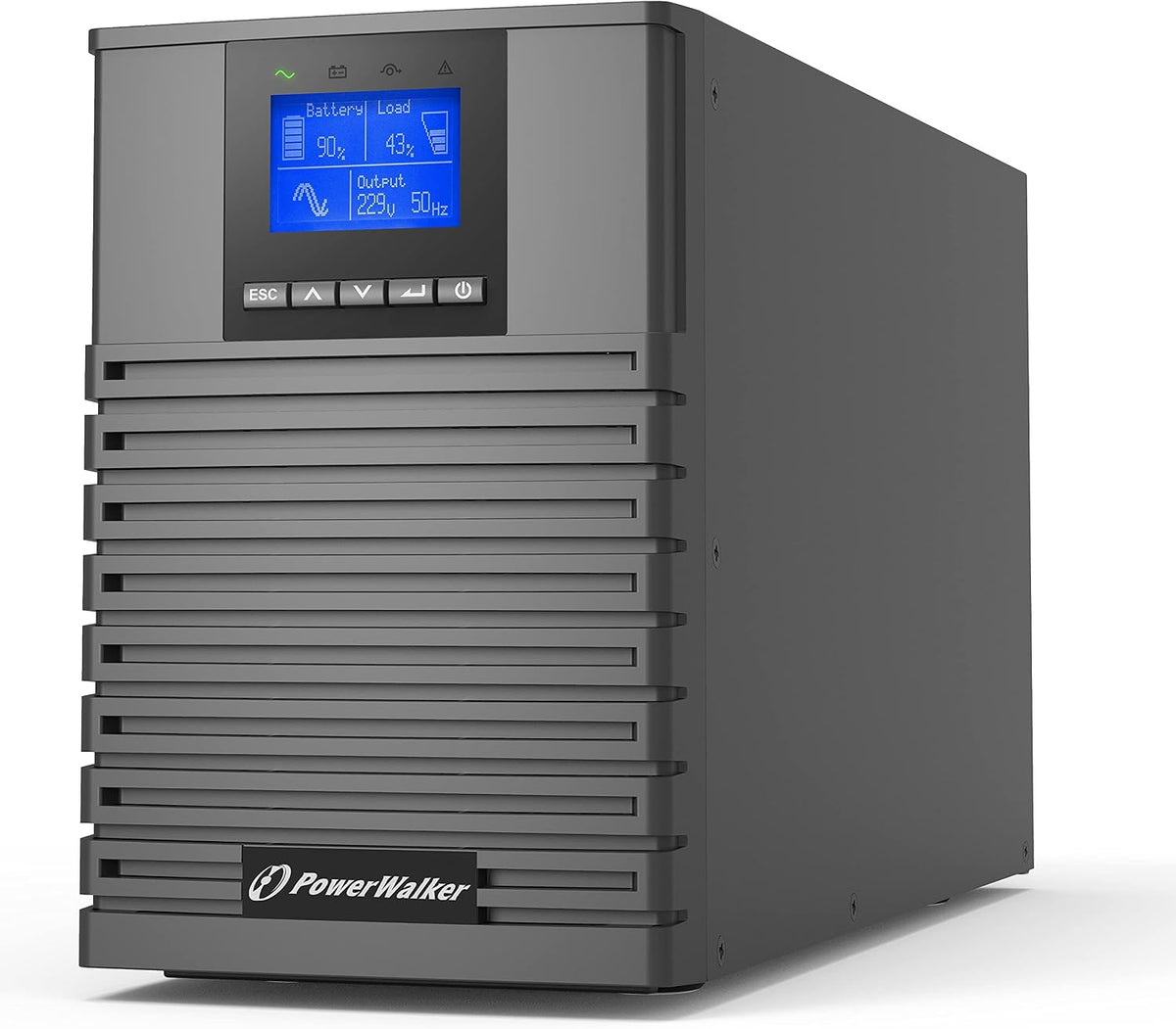 PowerWalker onduleur, 1000 W, 1000w, Gris/Noir