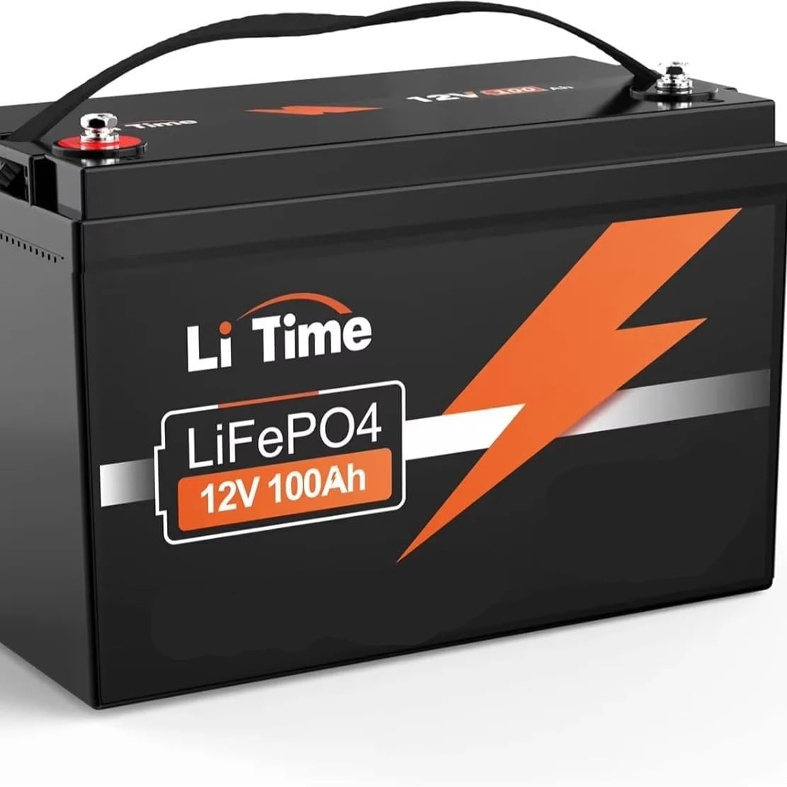 GMAHRPPOK batterie, 12V100-100-BASIC-4-A100, 100 Ah 200 Ah 300 Ah 400 Ah, 3,2 V, 12 V, 100 Ah, Noir/Gris, LiFePO4 intégrée 100A BMS