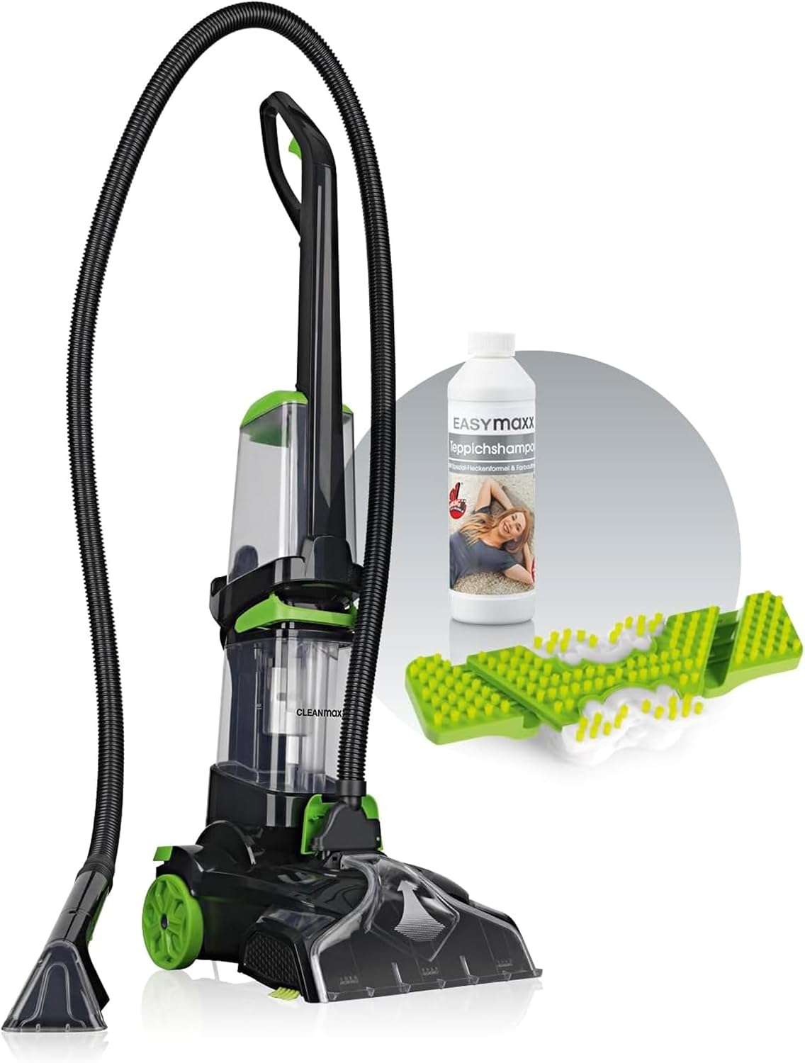CLEANmaxx nettoyeur de tapis, Gris/Blanc, AquaStream Plus