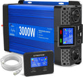 ETREPOW onduleur, 3000 W, 6000 W, 12v, 220v, Bleu/Noir, Convertisseur / Pur Sinus