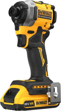 DEWALT visseuse à choc, 18 V, 2 Ah, Noir/Marron, - s Compacte XR Brushless, Inclue 2X Batteries, 1X Chargeur