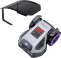 ANTHBOT Tondeuses robot, Gris/Noir, Robot Tondeuse M9 avec abri Anti-Pluie