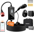 tomons Accessoires de station de charge, 11 kW, 7 m, Noir/Gris, Chargeur Voiture Electrique APP