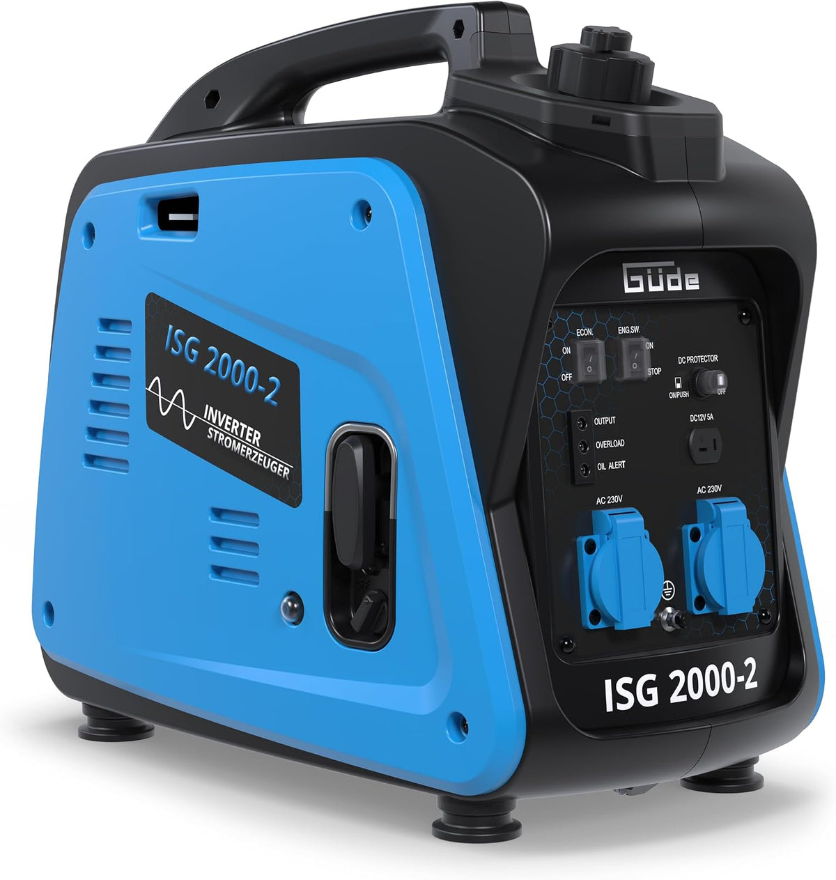 Güde groupe électrogène, 40720., Bleu/Noir, Inverter Générateur ISG 2000