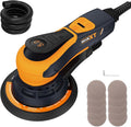 MAXXT Ponceuses excentrique, 150 mm, 5,0 mm, 5M, Noir/Marron, Ponceuse electrique sans balais, Ponceuse orbitale
