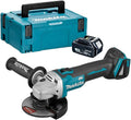 Makita Meuleuses d'angle, 125 mm, 18 V, Bleu/Noir, Meuleuse d'angle LXT + 1x BL1830B + Makpac