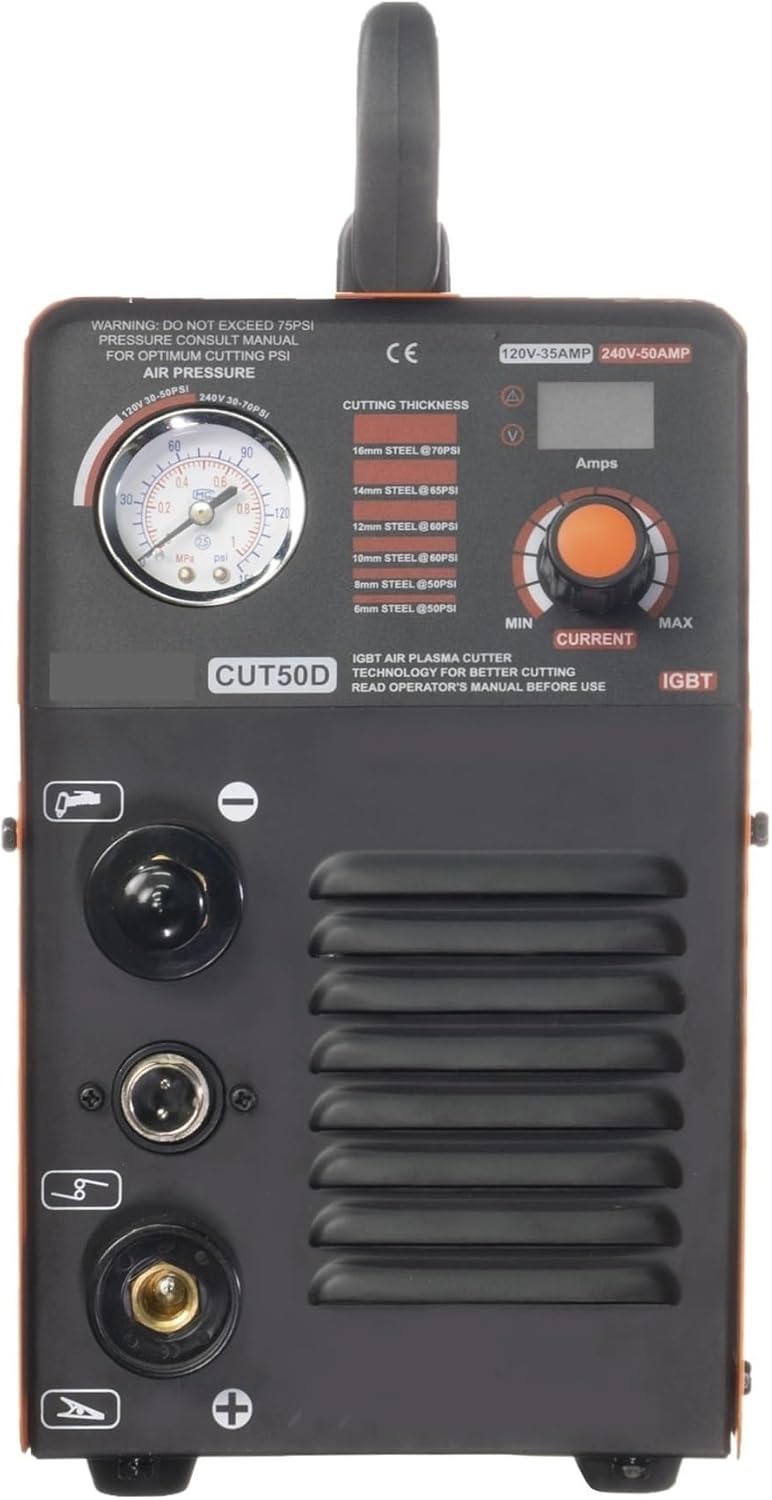 GUYSGNX Accessoires de soudage, 16 mm, Noir/Gris, Découpeur plasma, Machine de découpe plasma à air comprimé IGBT classique CUT50X CUT50D