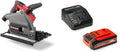 Einhell Scies plongeantes, 18 V, 165 mm, 56 mm, 4,0 Ah, Gris/Noir, moteur sans charbon, profondeur de coupe ) avec Batterie PLUS et Chargeur