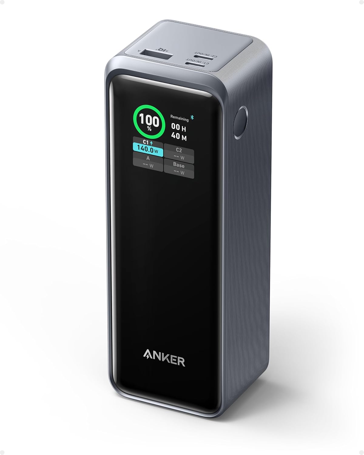 Anker Batteries externes, 250 W, 99,54 Wh, Noir/Gris, Prime Batterie Externe 27650mAh Banque d'alimentation