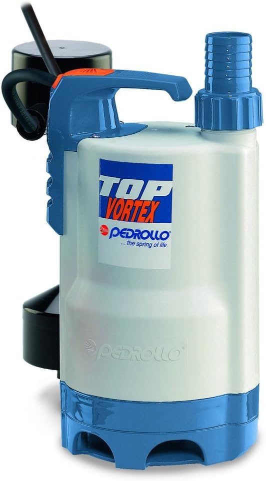 Pedrollo Pompes de relevage, 5M, 240 V, Bleu/Blanc, VORTEX Submersible Pump Dirty Water TOP3VORTEX GM 0