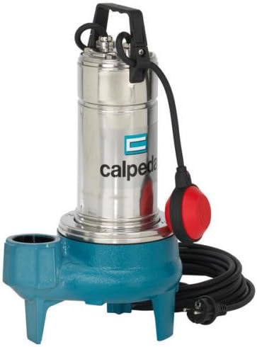 CALPEDA Pompes submersibles, Gris/Bleu, Pompe électrique submersible 0, 750 HP pour eaux usées Sales gqsm 50