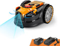Lawnmaster Tondeuses robot, 150 m, Noir/Bleu, Navigation visuelle, évitement Automatique des Obstacles, Faible Niveau sonore