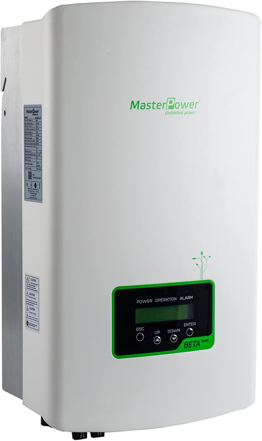 Master U-Power onduleur, 6 kW, Blanc, solaire secteur monophasé