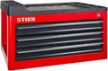 armoire STIER, Rouge/Noir, Extension pour servante d'atelier