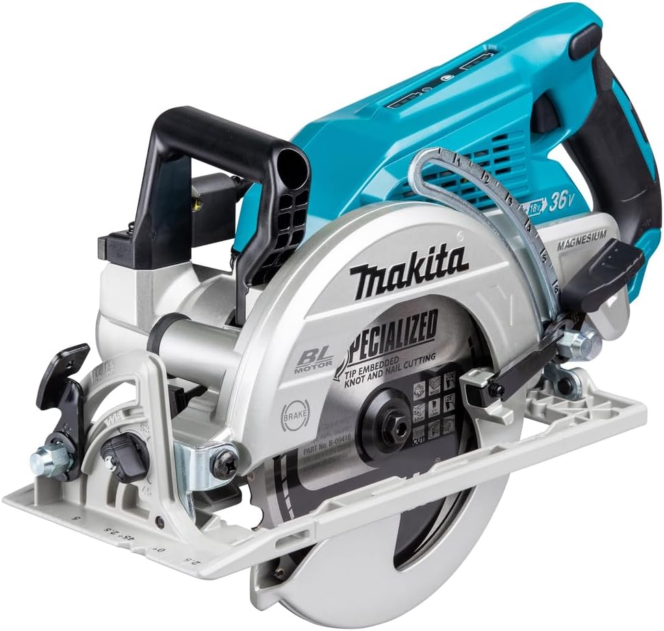 Makita scie circulaire, 36 v, 2 x 18, 185 mm, Gris/Bleu, ( v) li-ion lxt ø sans batterie ni chargeur drs780z