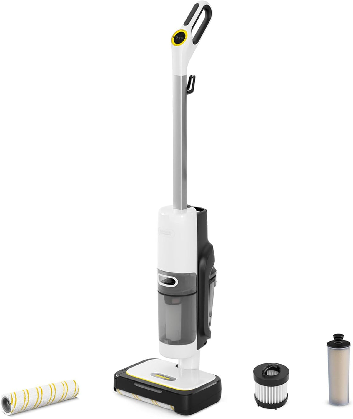 KÄRCHER Aspirateurs balais et balais électriques, Gris/Blanc, aspirateur laveur avec vapeur SCV 4 Steam Vac