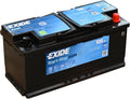 Exide Technologies Batteries de voiture, 12 V, 105 Ah, Noir/Bleu, Exide EK1050 - Batterie Voiture AGM - 950A - Compatible Start and Stop