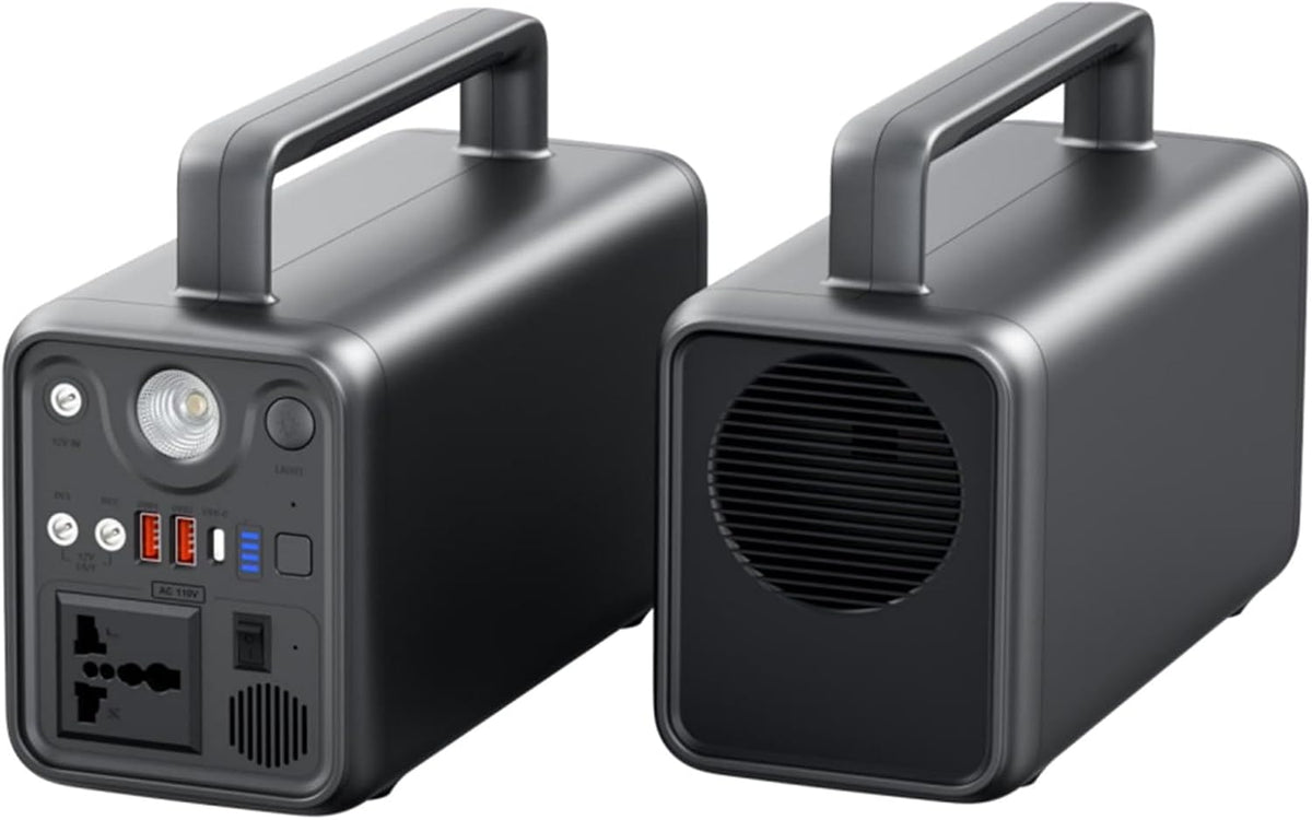 HTDRE groupe électrogène, 268x110x185 mm, 230 Wh, 300 W, Noir/Gris, Centrale électrique Portable /72 000 mAh