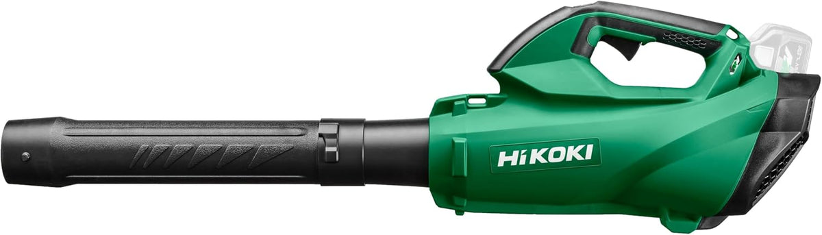 HIKOKI souffleur de feuilles, 36 V, Vert/Gris, - - Sans balais, 4 vitesses + Turbo, ergonomique, puissant - Idéal pour feuilles mouillées