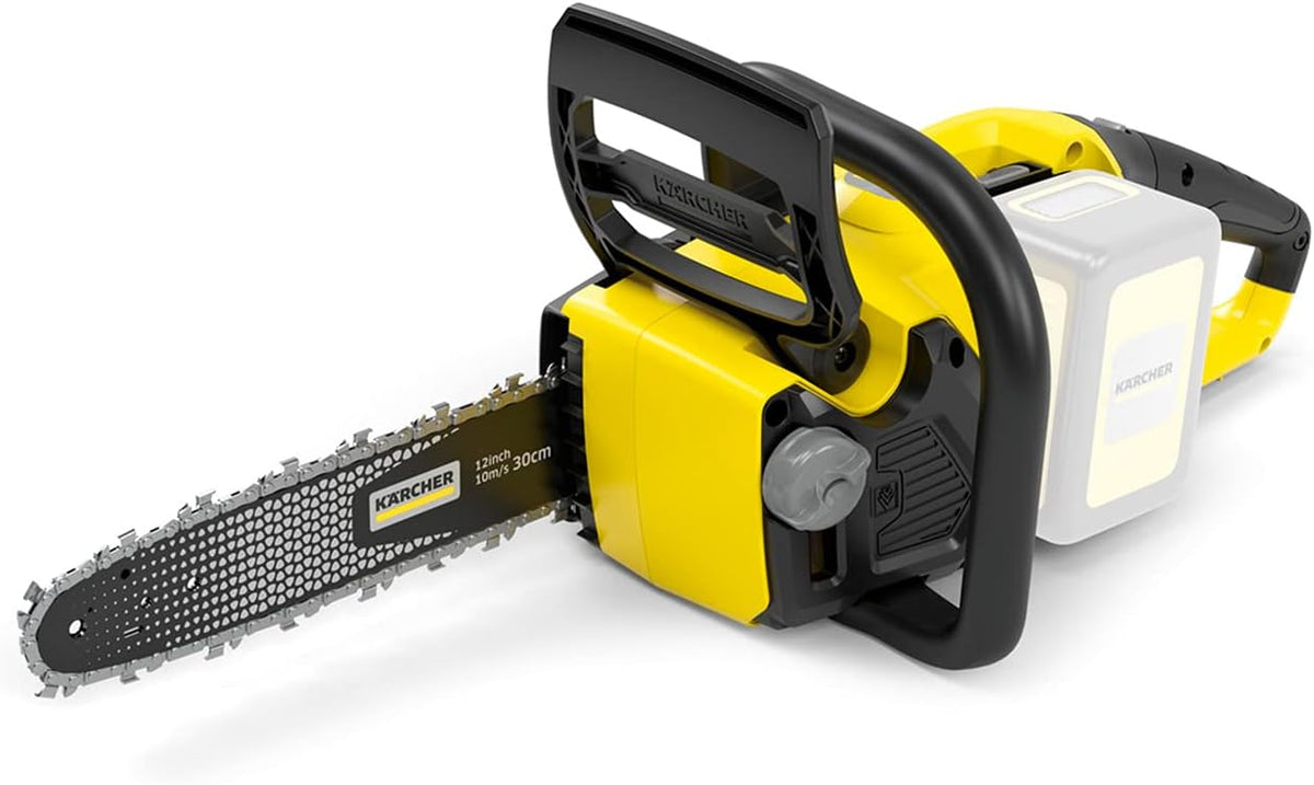 KÄRCHER tronçonneuse, 18 V, 30 cm, Blanc/Noir, sans Fil CNS 18-30, Lubrification Automatique, Protection Antirecul
