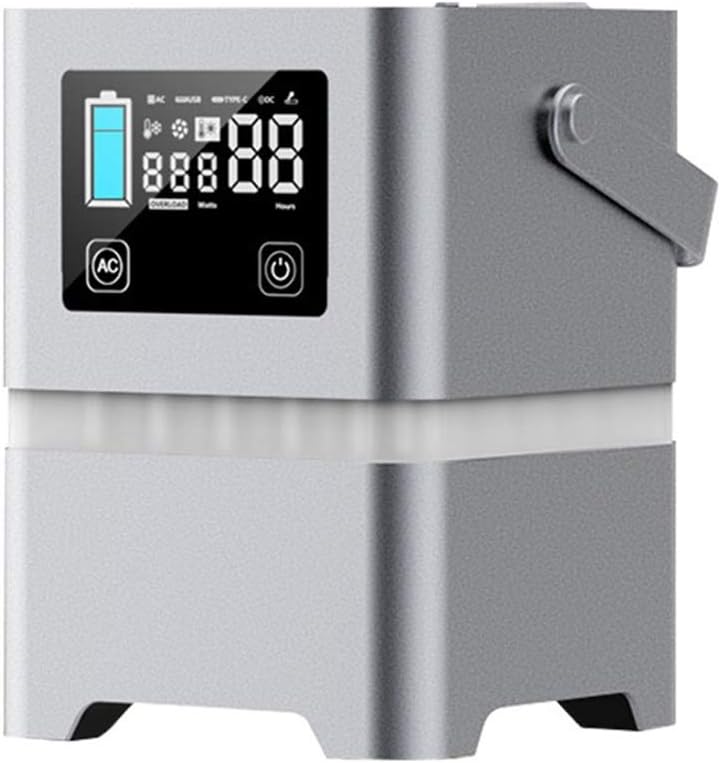 ZXCVBNAS groupe électrogène, 125 * 125 * 170 cm, 12 V, Gris, 62500mah Générateur Portable Batterie Rechargeable au Lithium Générateur