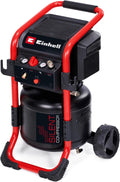 Einhell Compresseurs d'air, 1500 W, 24 L, 10 bar, 240l, Noir/Rouge, Compresseur à air silencieux TE-AC 240/24 Silent (