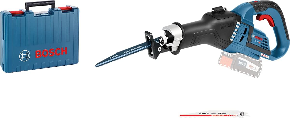 Bosch Professional Scies égoïnes, 18 V, 230 mm, Bleu/Blanc, System scie sabre sans-fil GSA -32 (capacité de coupe dans le bois