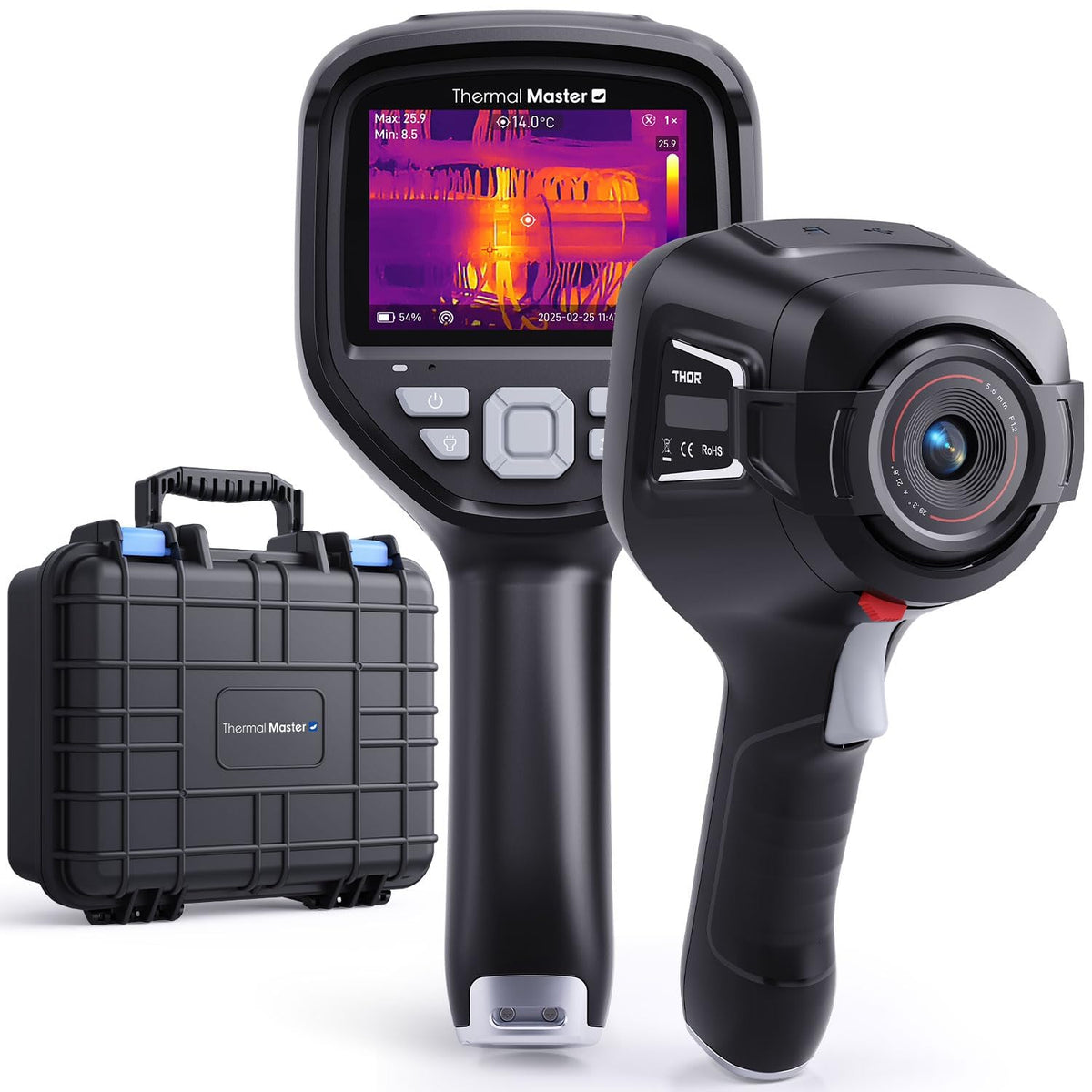 Thermal Master Imageurs thermiques, 512x384, Noir/Gris, Thor 001 Caméra Thermique Professionnelle, Résolution X³