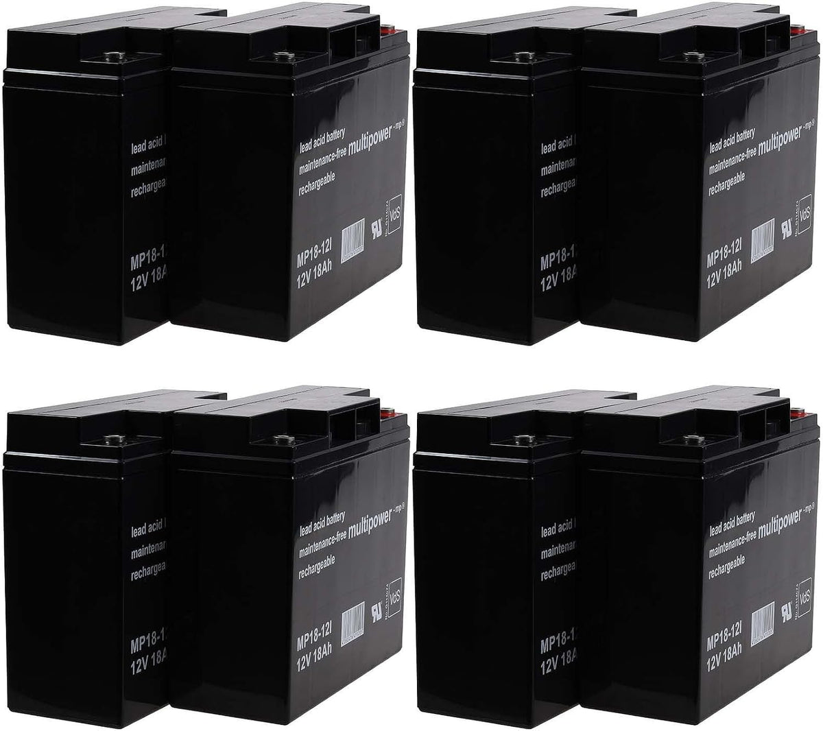 akku-net onduleur, 12 v, Noir/Gris, Powery batterie pour aPC smart-uPS 5000 rack/tower-acide