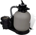 vidaXL Filtres, 350 x 502 x 655 mm (l x P x H), 600 W, 17000 l, Gris/Noir, Pompe à filtre à sable /h