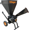 Villager broyeur, 5,5 Cv, 76 mm, Noir/Gris, de végétaux et Branches Coupe Moteur Thermique 212cc VCPS250s