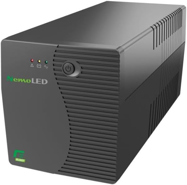 ELSIST onduleur, 600 W, Noir/Gris, NemoLED 160 Line Interactive monophasé 1600 VA