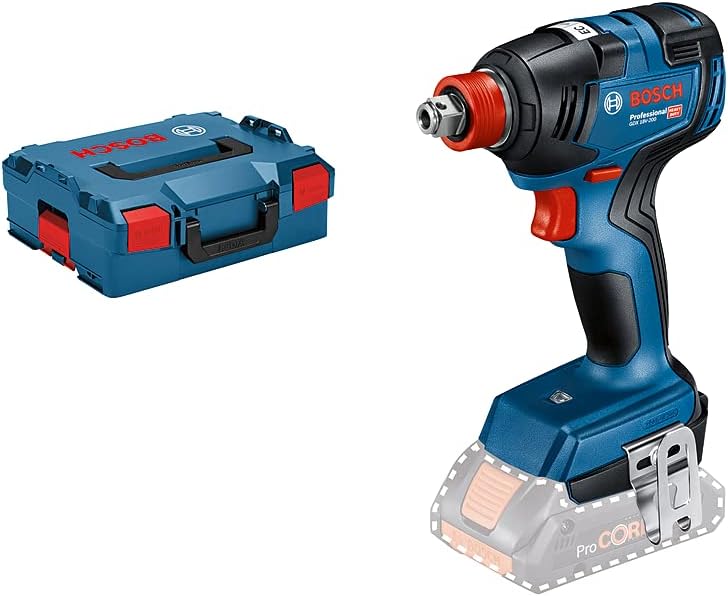 Bosch Professional Visseuses à choc, 18 V, Bleu/Blanc, System boulonneuse sans-fil GDX -200 (couple maxi de 200 Nm