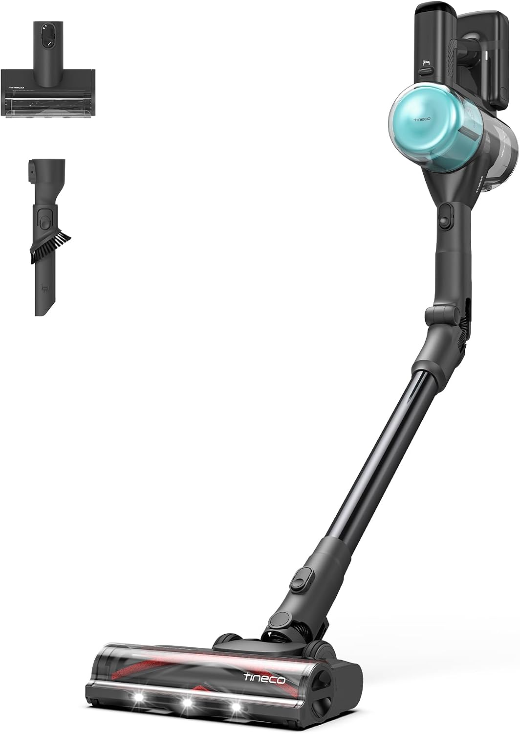 Tineco aspirateur balai sans fil, Blanc/Gris, Pure One S50 Pro Pet 200AW 90Min Phare LED