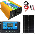 UQUWCUXFI panneau solaire, 42x28x2,5 mm, 50 W ± 5 %, conversion intelligente automatique DC 12 V/24 V., 3000 W, 18 W, substrat en aluminium, Noir/Bleu